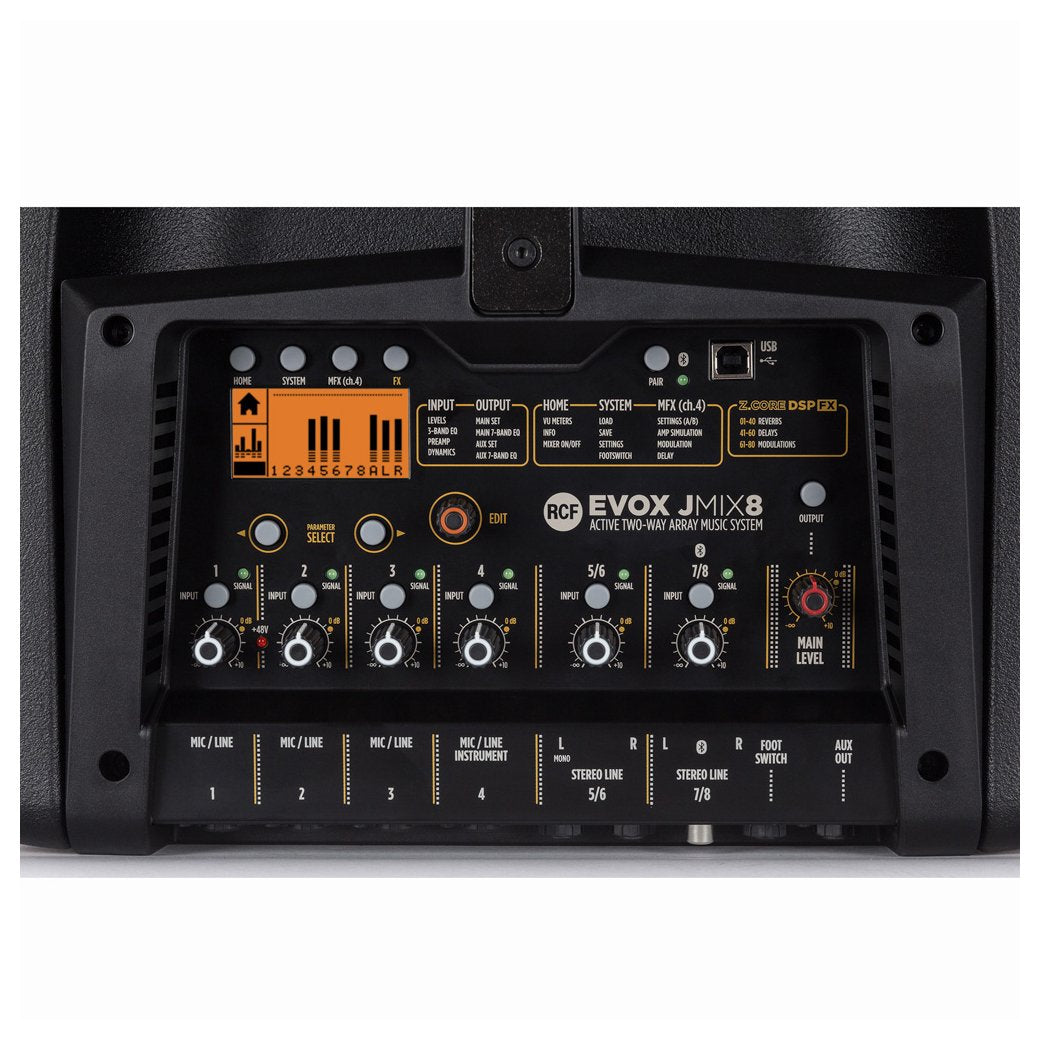 RCF EVOX JMIX8 Active Two-Way Array Music System-speaker-RCF- Hermes Music